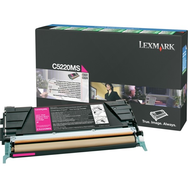 Original Lexmark C5220MS Toner-Kit magenta return program 3.000 Seiten