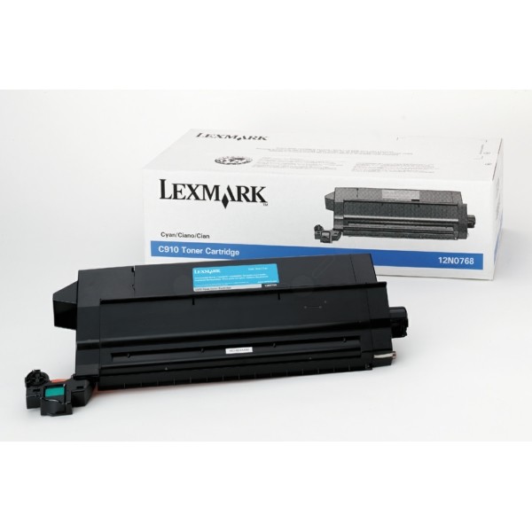 Original Lexmark 12N0768 Toner-Kit cyan 14.000 Seiten