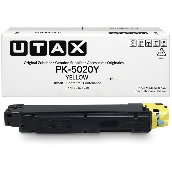 NEUOriginal Utax 1T02YJAUT0 / PK-5020Y Toner yellow 5.000 Seiten