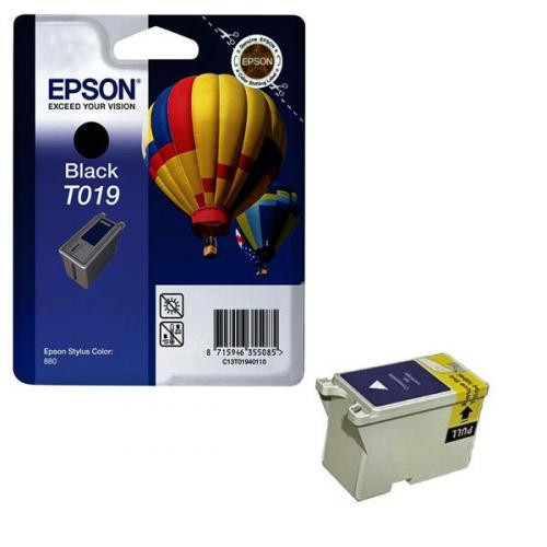 Original Epson C13T01940110 / T019 Tinte black 24 ml 900 Seiten