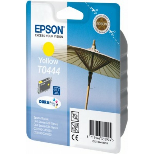 Original Epson C13T04444010 / T0444 Tintenpatrone gelb 13 ml 420 Seiten