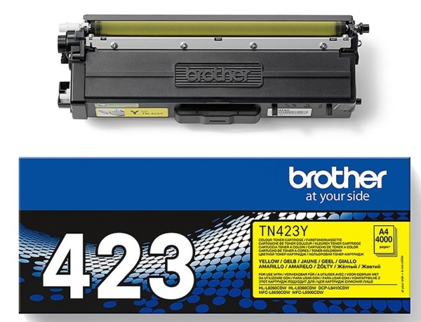 Original Brother TN-423Y Toner yellow 4.000 Seiten