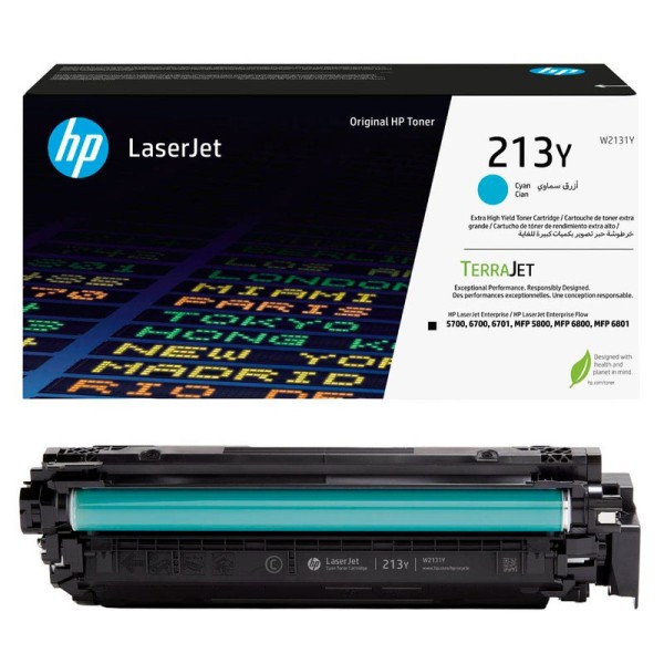 Original HP W2131Y / 213Y Toner cyan extra High-Capacity 12.000 Seiten