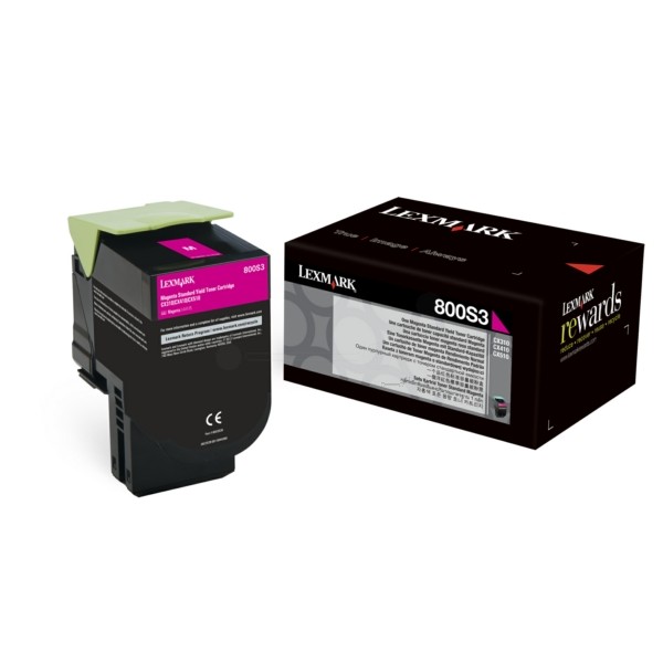 Original Lexmark 80C0S30 / 800S3 Toner-Kit magenta 2.000 Seiten