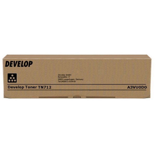 Original Develop A3VU0D0 / TN-712 Toner schwarz 40.800 Seiten