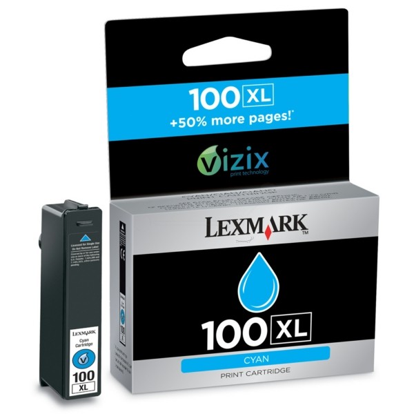 ABVERKAUF Original Lexmark 14N1069E / 100XL Tinte cyan High-Capacity return program 600 Seiten