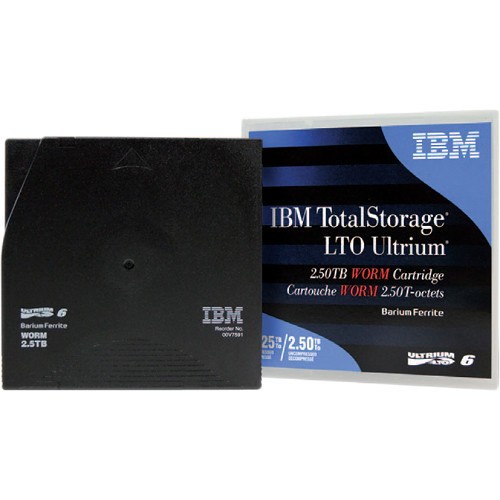 Original IBM 00V7591 , LTO6 / LTO Ultrium 6 , 2,5TB / 6,25TB Datenträger WORM