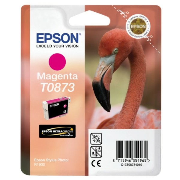 Original Epson C13T08734010 / T0873 Tintenpatrone magenta 11,4 ml 890 Seiten