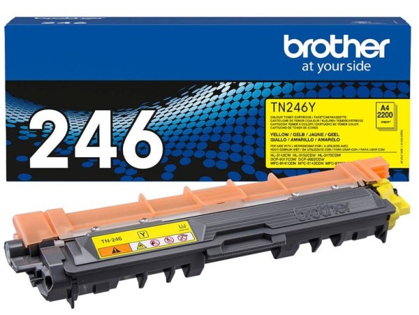 Original Brother TN-246Y Toner yellow 2.200 Seiten