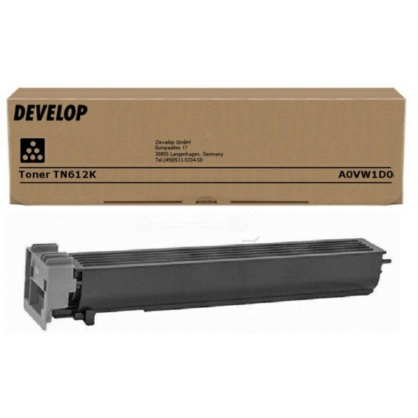 Original Develop A0VW1D0 / TN-612 K Toner schwarz 37.500 Seiten