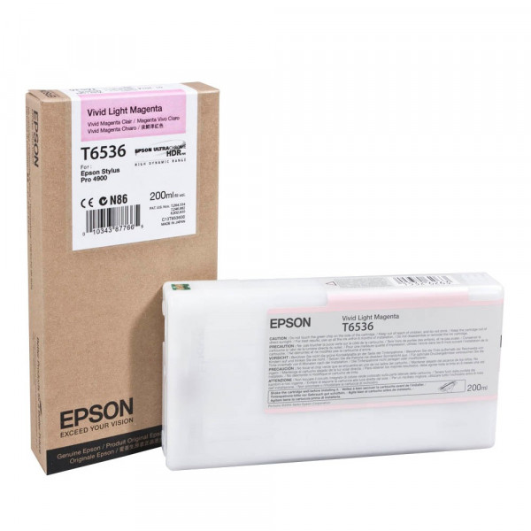 Original Epson C13T653600 / T6536 Tinte photo magenta 200 ml