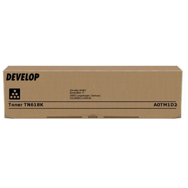 Original Develop A0TM1D2 / TN-618 K Toner schwarz 37.500 Seiten