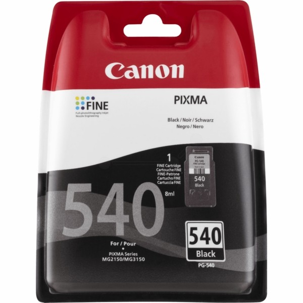 Original Canon 5225B005 / PG-540 Druckkopfpatrone schwarz pigmentiert 8 ml 180 Seiten