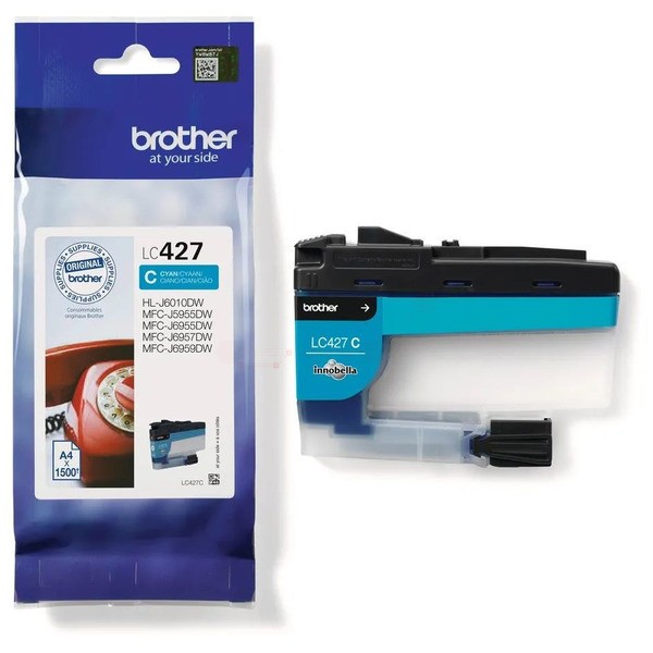 Original Brother LC-427C Tinte cyan 1.500 Seiten