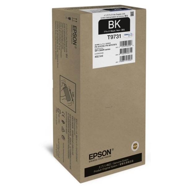 Original Epson C13T973100 / T9731 Tintenpatrone schwarz 402,1 ml 22.500 Seiten