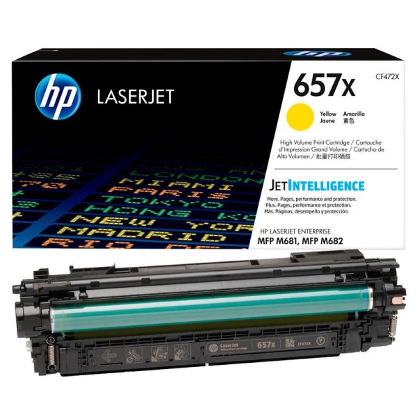 Original HP CF472X / 657X Toner yellow 23.000 Seiten