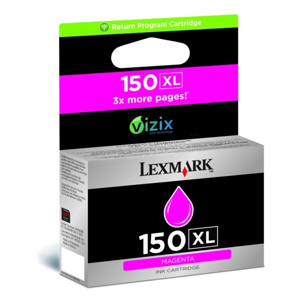 ABVERKAUF Original Lexmark 14N1616E / 150XL Tinte magenta High-Capacity return program 700 Seiten