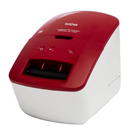 Brother QL-600R (QL600RXX1) Etikettendrucker, rot