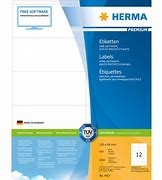 Herma 4417 Universaletiketten A4 weiß 105x48 mm Premium, 12 Etiketten/ Blatt, VE a 500 Blatt