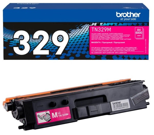 Original Brother TN-329M Toner magenta 6.000 Seiten