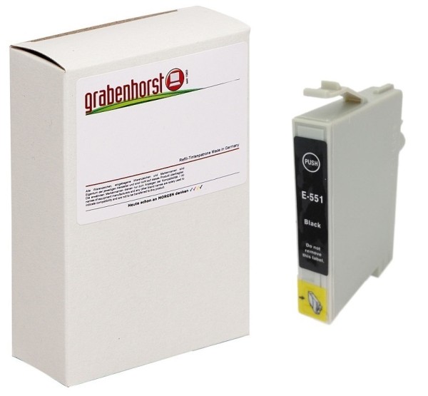 Alternativ Epson C13T05514010 / T0551 Tinte black 300 Seiten
