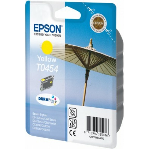 Original Epson C13T04544010 / T0454 Tintenpatrone gelb 8 ml 250 Seiten