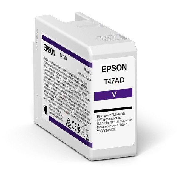 Original Epson C13T47AD00 / T47AD Tintenpatrone violett 50 ml