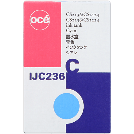 Original OCE 29952266 / IJC 236 C Tinte cyan Dye 130 ml