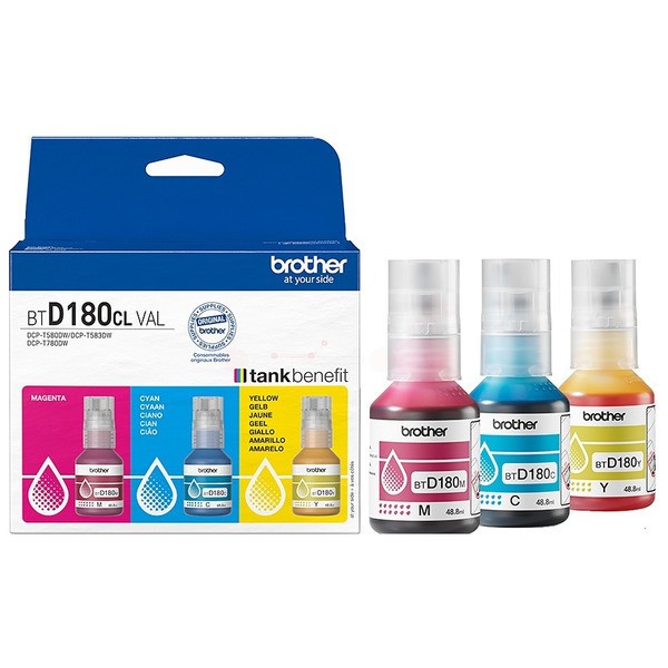 NEUOriginal Brother BT-D180CLVAL Tinte Multipack C,M,Y 48,8 ml 5.000 Seiten