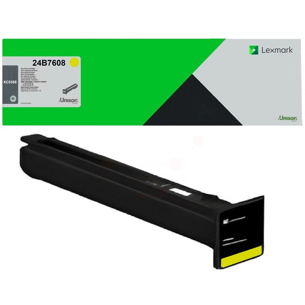 NEUOriginal Lexmark 24B7608 Toner yellow return program 12.000 Seiten