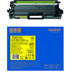 Original Brother TN-821XLY Toner yellow 9.000 Seiten