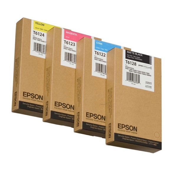 Original Epson C13T612300 / T6123 Tintenpatrone magenta 220 ml