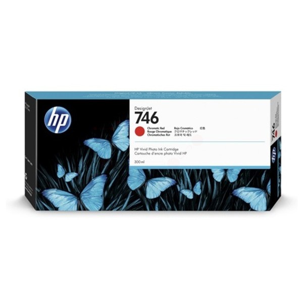 Original HP P2V81A / 746 Tintenpatrone rot chromatic 300 ml