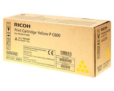 Original Ricoh 408317 Toner yellow 12.000 Seiten