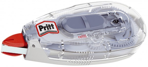 Korrekturroller Refill Flex (nachfüllbar). Push & Pull-System für Beidseitige Anwendung: 1. Ziehen - zum Korrigieren ganzer Sätze. 2. Drücken zur Korrektur einzelner Buchstaben. Für Links-/Rechtshänder geeignet. Flexible spitze: Passt sich dem individuell