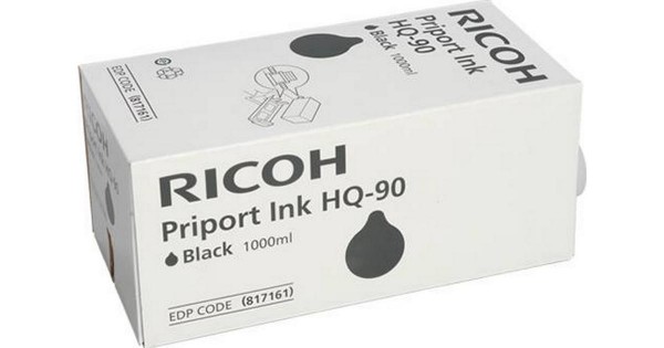 Original Ricoh 817161 / HQ 90 Tinte black 1000 ml