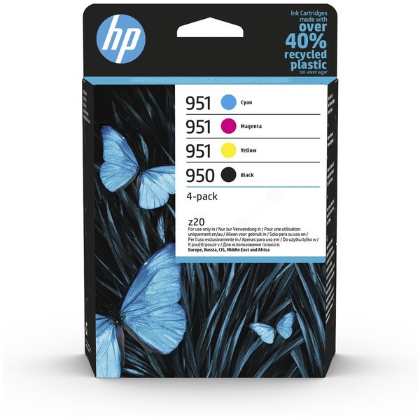 Original HP 6ZC65AE / 951/951 Tinte MultiPack Bk,C,M,Y 24ml + 3x8ml