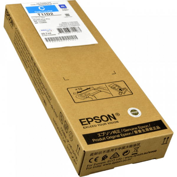 Original Epson C13T11D240 Tinte cyan XL 5.000 Seiten