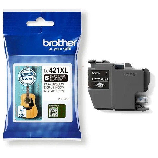 Original Brother LC-421XLBK Tinte black 500 Seiten