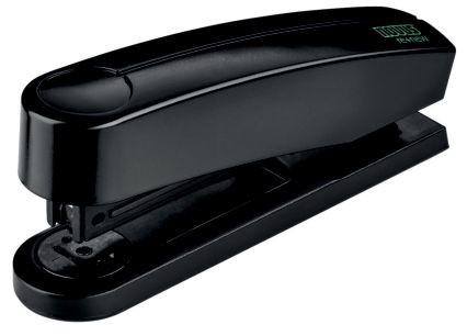 Heftgerät NOVUS B2 re+new Tischheftgerät. Ausführung der Heftungsart: fest/lösbar/nageln. Heftleistung: 25 Blatt. Max. Tiefe des Zuführungsbereichs: 65 mm. Typbezeichnung der Heftklammern: 24/6 26/6. Nachfüll-Technik: Oberlademechanik. Wendematrize für di