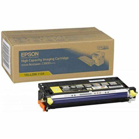 Original Epson c13S051124 / S051124 Toner yellow 9.000 Seiten