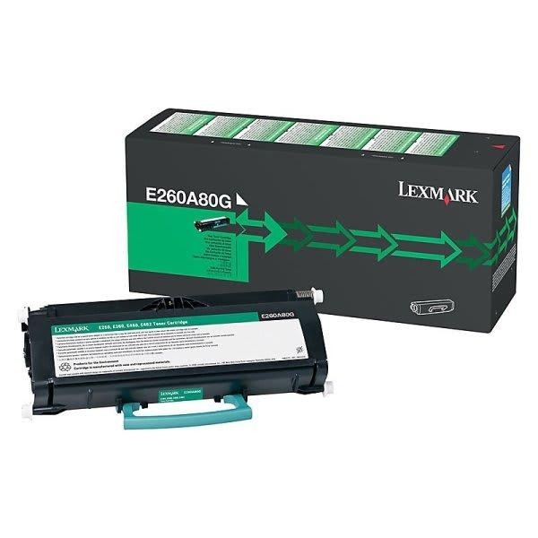 Original Lexmark E260A80G Toner remanufactured 3.500 Seiten