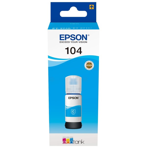 Original Epson C13T00P240 / 104 Tintenpatrone cyan 70 ml 7.500 Seiten