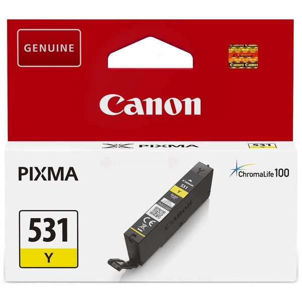 NEUOriginal Canon 6121C001 / CLI-531 Y Tinte yellow 8,2 ml 515 Seiten