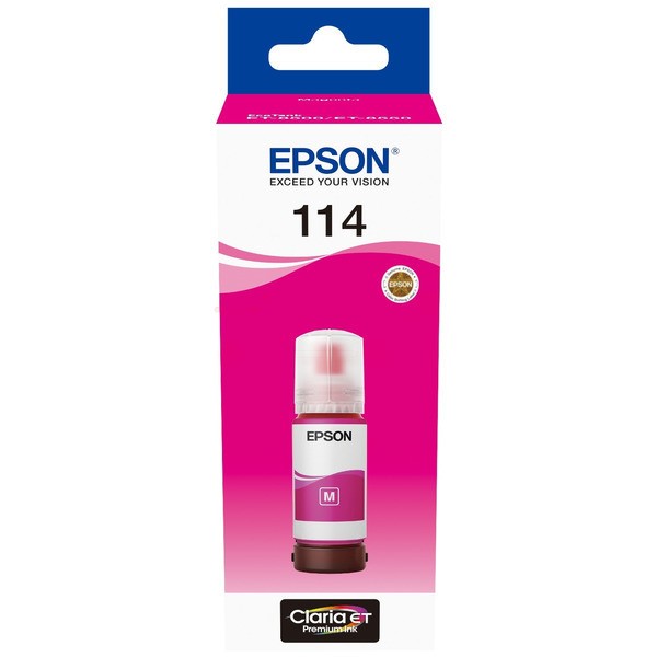 Original Epson C13T07B340 / 114 Tinte magenta 70 ml