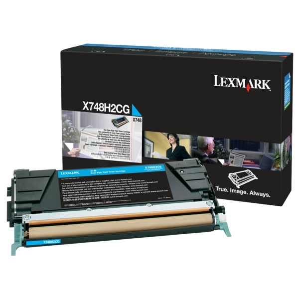 Original Lexmark X748H2CG Tonerkartusche cyan 10.000 Seiten