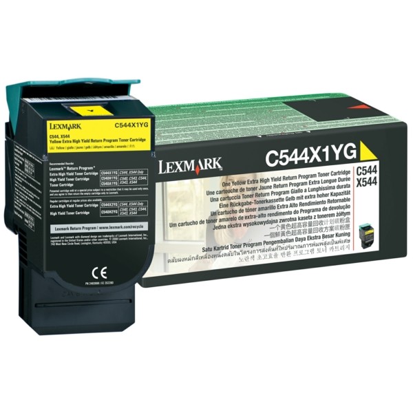 Original Lexmark C544X1YG Toner gelb return program 4.000 Seiten