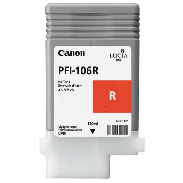 Original Canon 6627B001 / PFI-106 R Tintenpatrone rot 130 ml