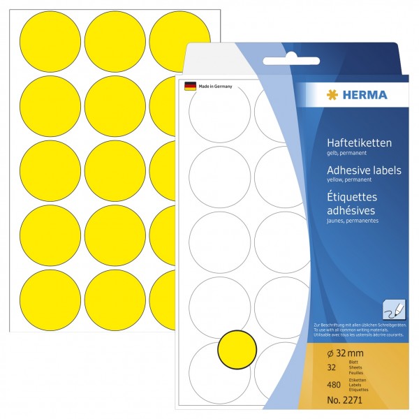 Vielzwecketiketten, selbstklebend. Ideal zum Kennzeichnen, Markieren undOrganisieren. Umweltfreundlich: hochwertiges, chlorfrei gebleichtes Spezialpapier, lösemittelfreier Haftkleber. Weißes Etikettenpapier PEFC-zertifiziert. Sicher und permanent haftend