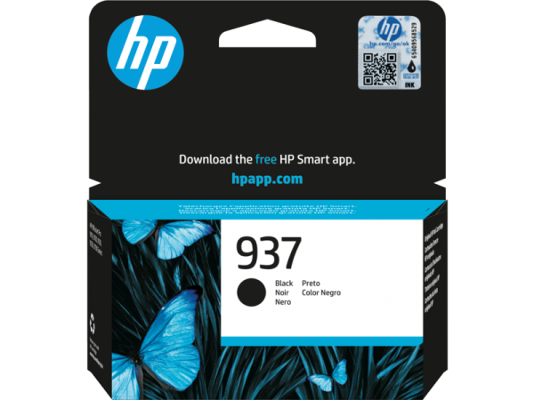 NEUOriginal HP 4S6W5NE / 937 Tinte black 1.450 Seiten